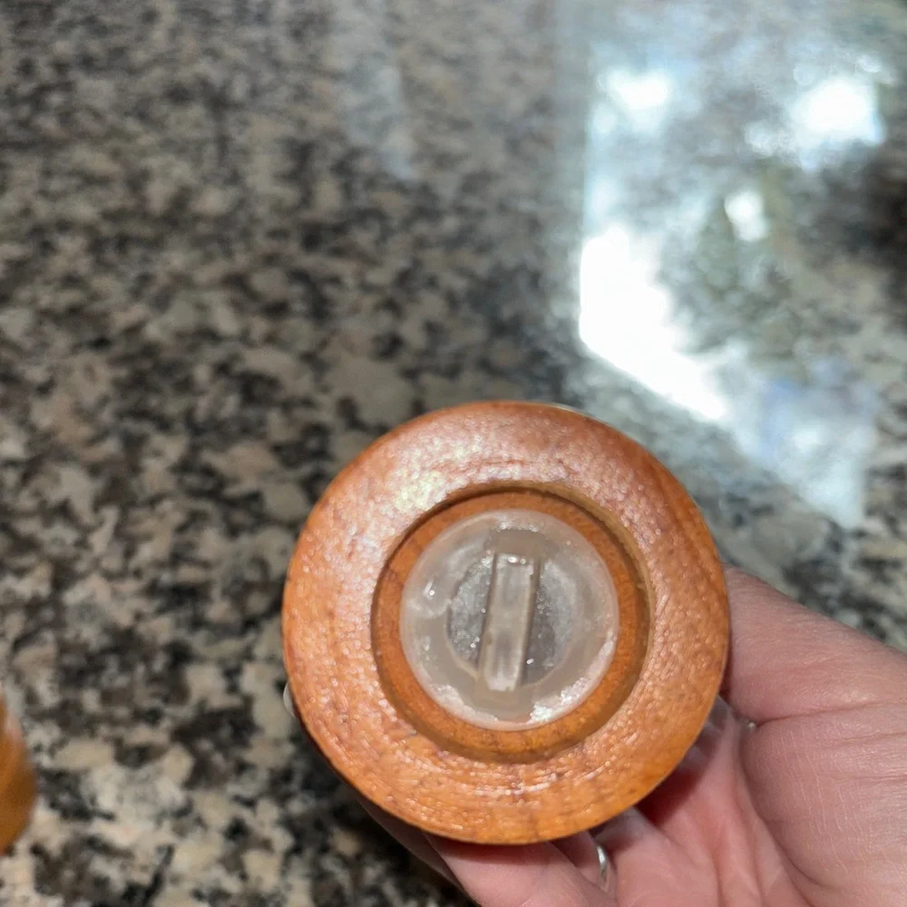 MCM Wooden Salt Shaker and Pepper Mill Grinder Set 8” tall